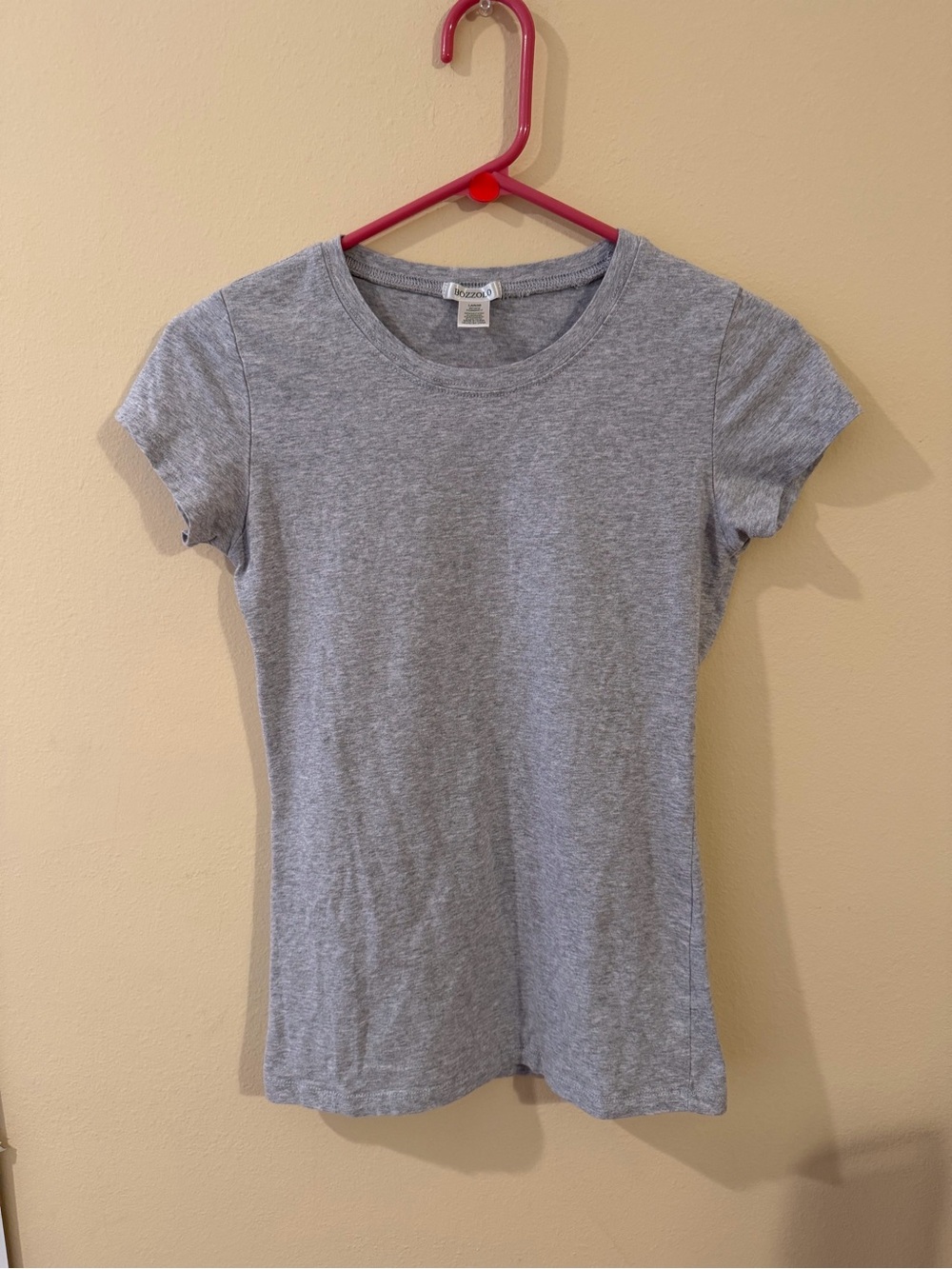 Bozzolo Gray Short Sleeve Crewneck Tee